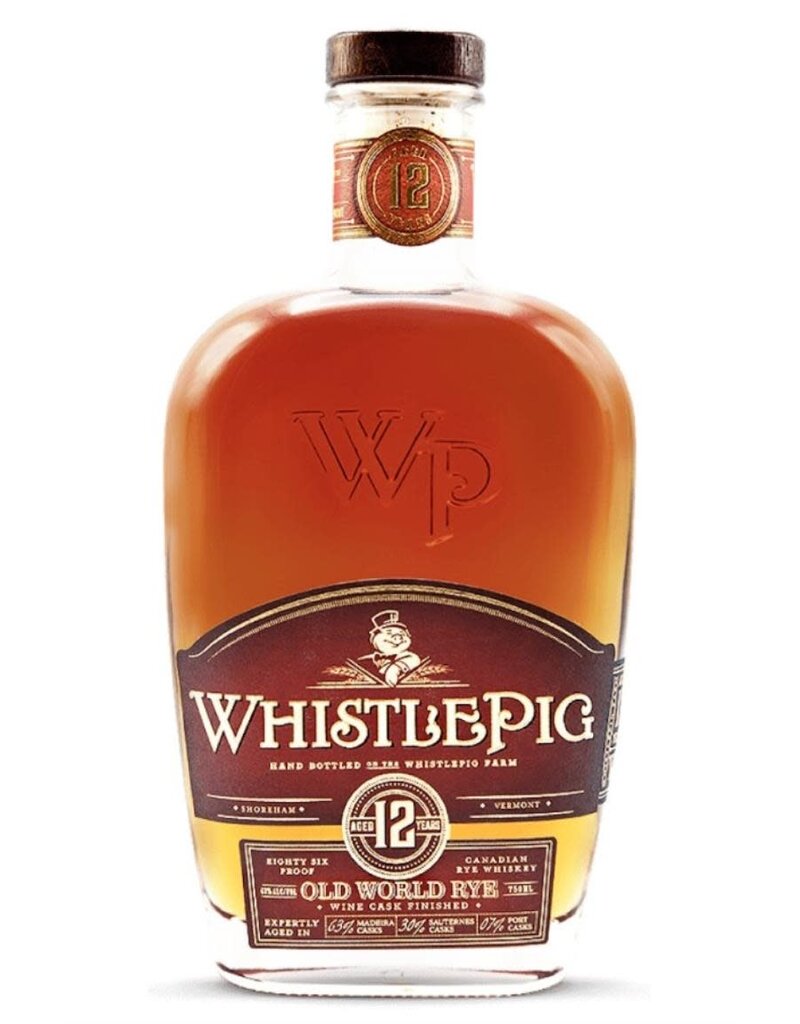 Rye Whiskey Whistlepig Old World Rye 12yr Whiskey 750ml