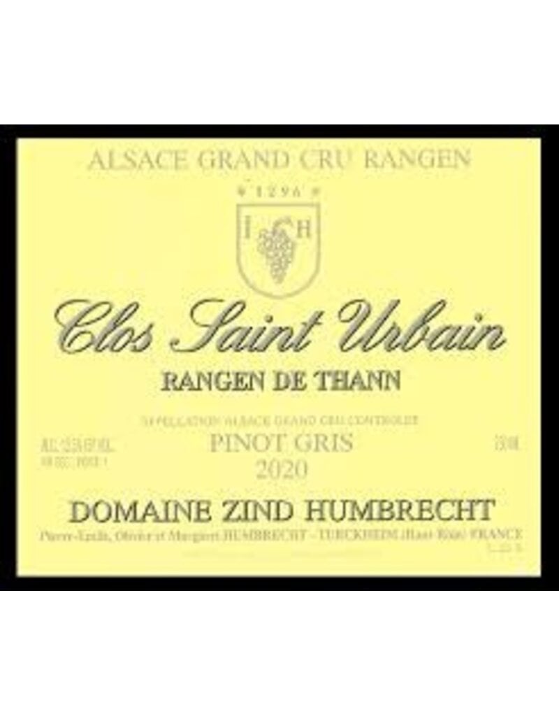 Alsace Zind-Humbrecht Pinot Gris Rangen De Thann Clos St Urban 2020