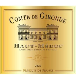 Bordeaux Red Comte de Gironde Haut Medoc 2022 750ml
