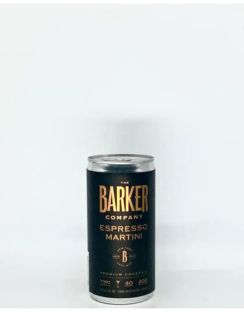 Premade Cocktails Barker Espresso Martini 200ml Can