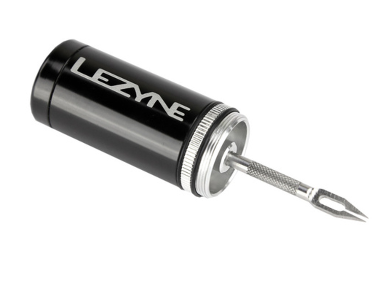 Lezyne Tubeless Kit Alloy Holder Inc 5 Plugs Lezyne