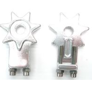 BPW Chain Adjuster 3/8" Axle Silver Per Adjuster