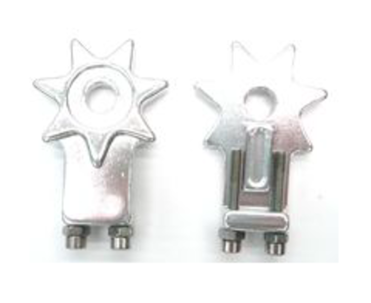 BPW Chain Adjuster 3/8" Axle Silver Per Adjuster