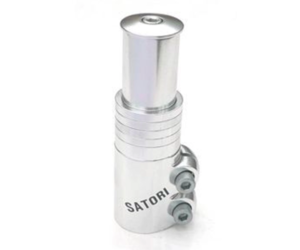 Adaptateur De Potence Satori Heads-Up4 – Aluminium Noir, 1 1/8", Hauteur Réglable 65 Mm, Pour VTT Et Vélo De Route