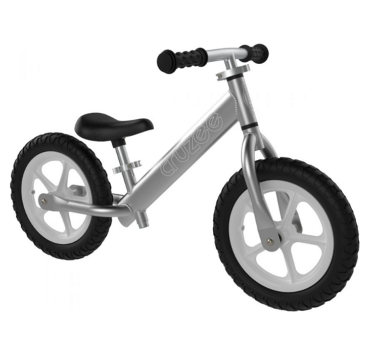 Cruzee Ultralite 12" Balance Bike Silver