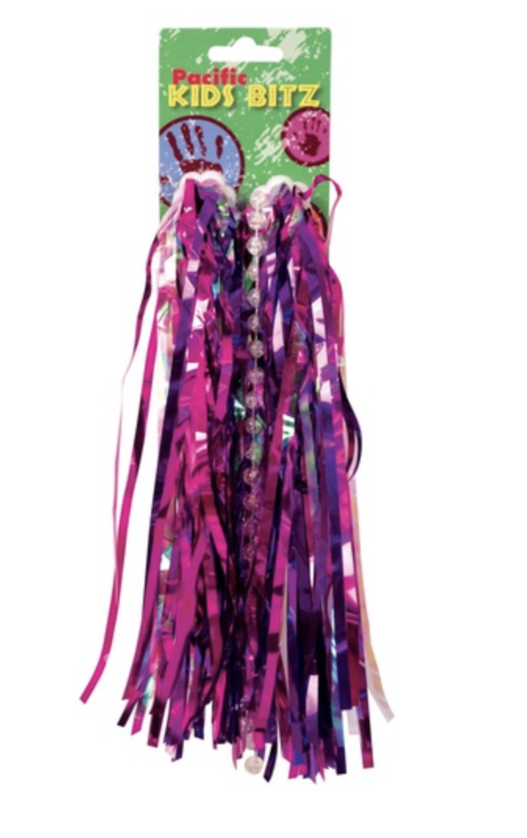 BC PACIFIC KIDZ BITZ BIKE/CYCLING - HANDLEBAR STREAMERS