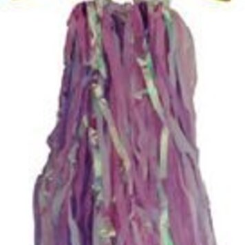 Bikes Up STREAMERS - Grip Streamers Silver Red & Blue