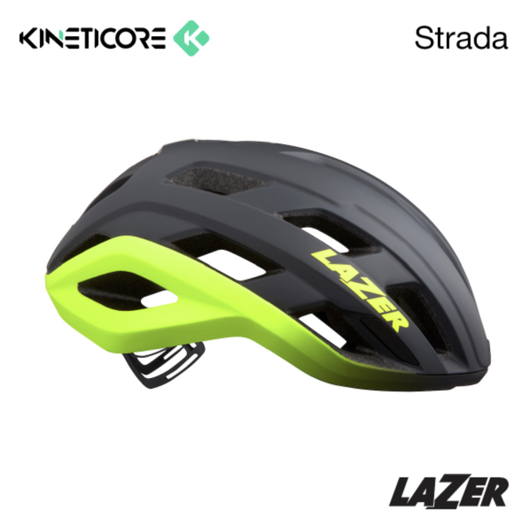 Lazer Lazer Strada KC Matte Dark Grey / Flash Yellow