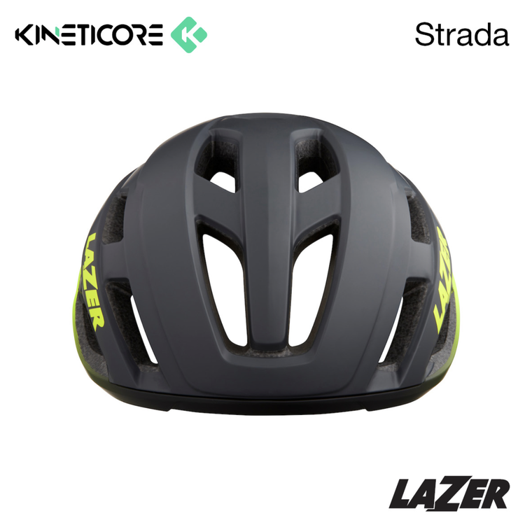 Lazer Lazer Strada KC Matte Dark Grey / Flash Yellow