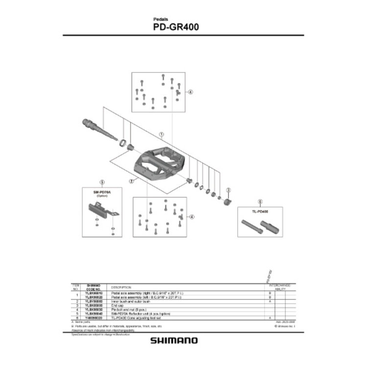 Shimano Shimano GR400 Platform Pedals