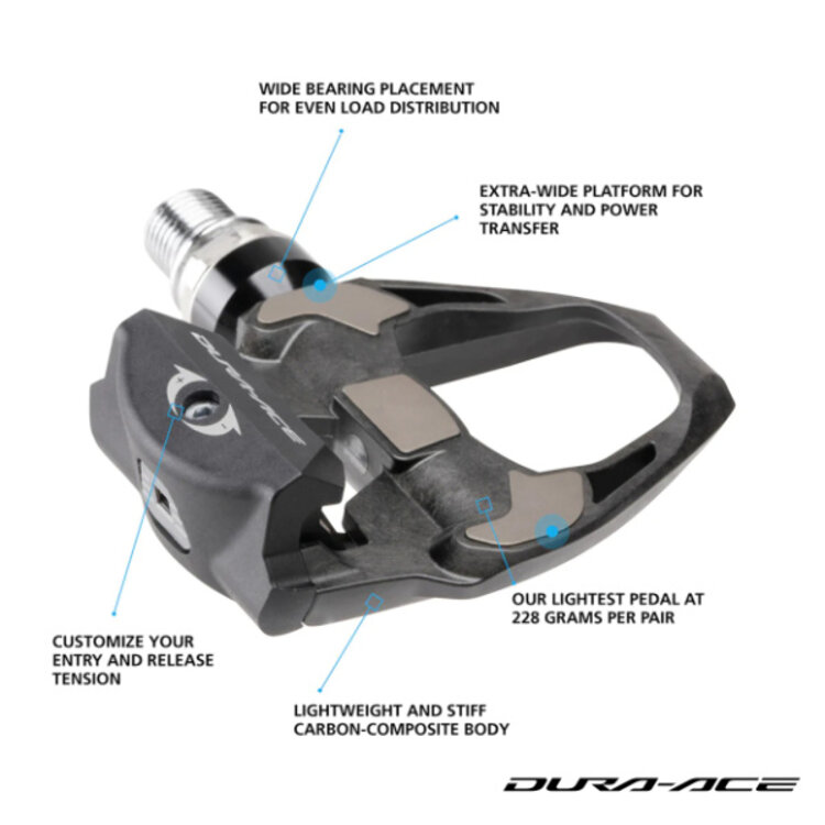 Shimano Shimano PD-R9100 SPD-SL Pedals Dura-Ace