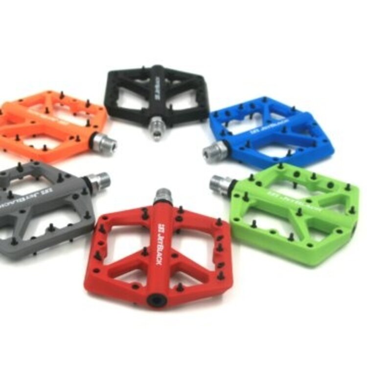 Jet Black JetBlack Thermolite MTB Pedals Sealed Bearings Cromo Axle