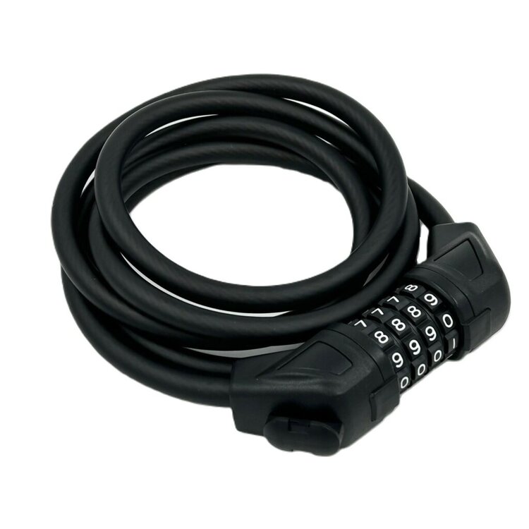 Jet Black JetBlack Cable Combo Reset 4-Digit 10mm x 1800mm Lock