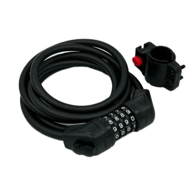 Jet Black JetBlack Cable Combo Reset 4-Digit 10mm x 1800mm Lock