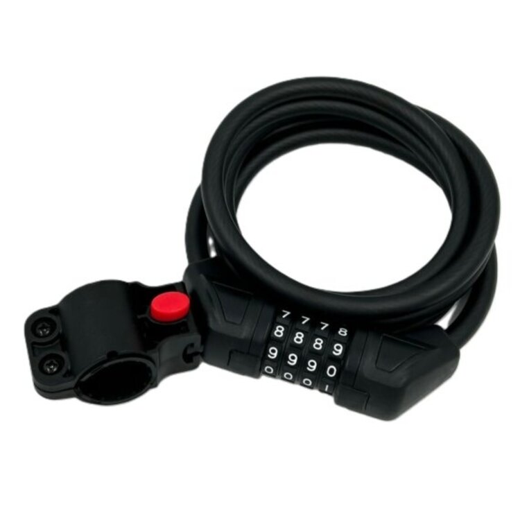 Jet Black JetBlack Cable Combo Reset 4-Digit 10mm x 1800mm Lock