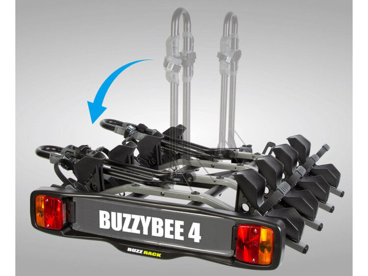 Buzzrack Buzzrack Buzzybee 4 (Tow Ball) 4 Bike Platform