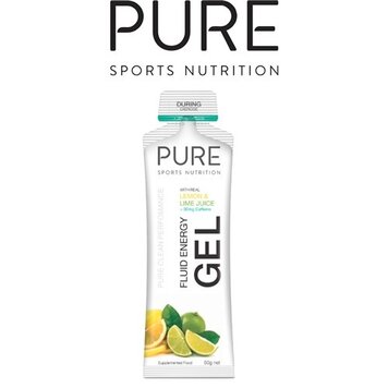 PURE Pure Fluid Energy Gel Lemon Lime With 30mg Caffeine 50g