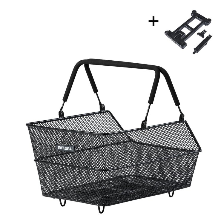 BASIL BASIL Cento MIK Black Rear Basket