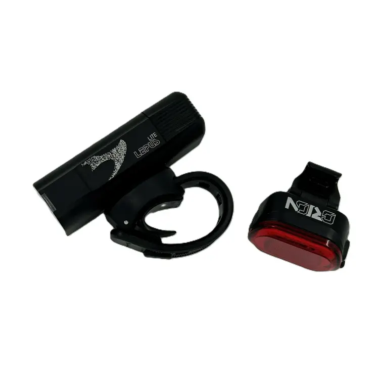 Moon Moon Lepus Lite Front Lite 400 & Orion Rear 20/50 Lumens Light Set Black