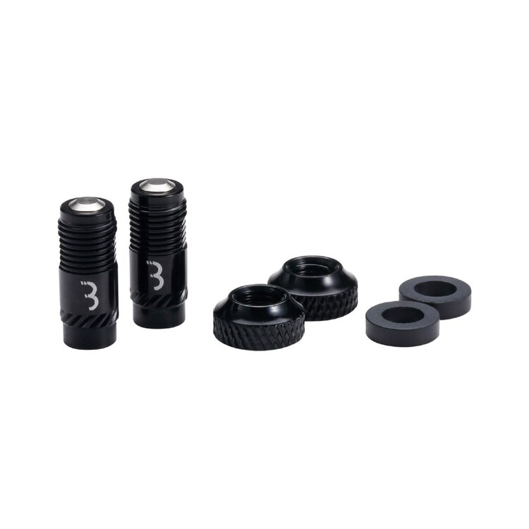 BBB BBB VALVE CAPS CORECAP 2PC/PR BLACK