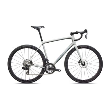 Specialized 2026 Specialized Aethos 2 Expert AXS (Ex Demo) Gloss Dolomite Metallic/Blue Pearl Over Shadow Silver 56