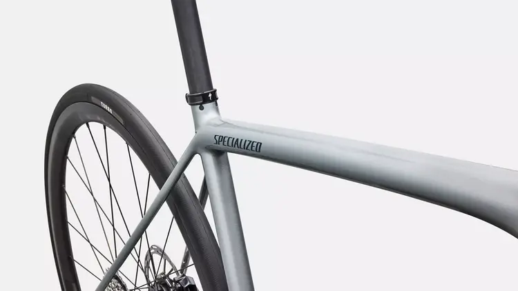 Specialized 2026 Specialized Aethos 2 Pro Force AXS (Ex DEMO) Gloss Shadow Silver / Emerald Metallic 54