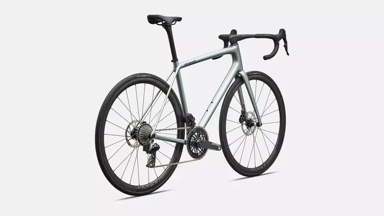 Specialized 2026 Specialized Aethos 2 Pro Force AXS (Ex DEMO) Gloss Shadow Silver / Emerald Metallic 54