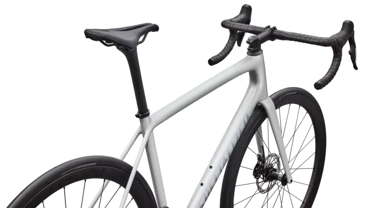 Specialized 2026 Specialized Aethos 2 Expert AXS Gloss Dolomite Metallic / Blue Pearl Over Shadow Silver