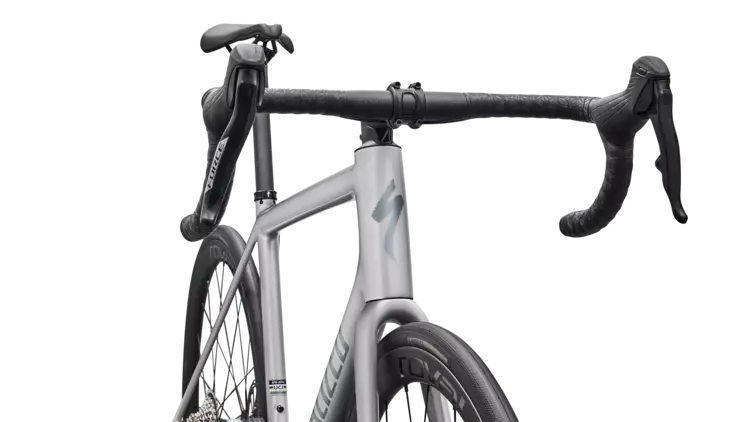Specialized 2026 Specialized Aethos 2 Expert AXS Gloss Dolomite Metallic / Blue Pearl Over Shadow Silver