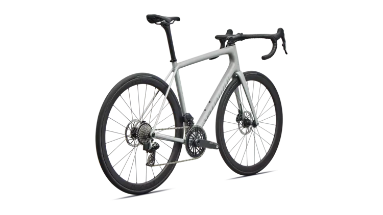 Specialized 2026 Specialized Aethos 2 Expert AXS Gloss Dolomite Metallic / Blue Pearl Over Shadow Silver