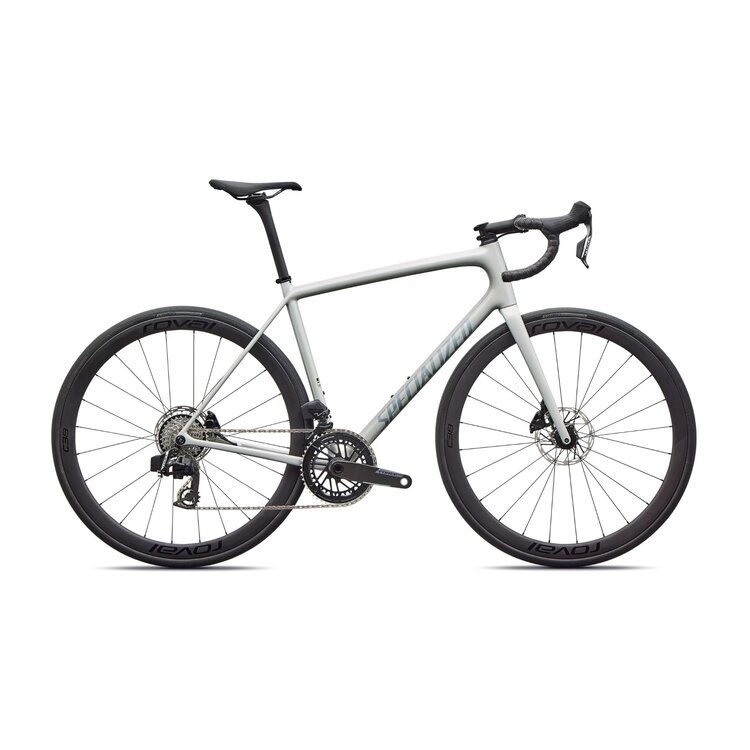 Specialized 2026 Specialized Aethos 2 Expert AXS Gloss Dolomite Metallic / Blue Pearl Over Shadow Silver