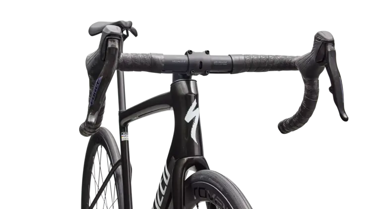 Specialized 2026 Specialized Tarmac SL8 Expert AXS Gloss Obsidian Metallic / 25% Cqv Reflex Super Red Pearl Over Whit