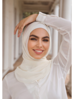Nasiba Fashion Ivory LRG Scarf