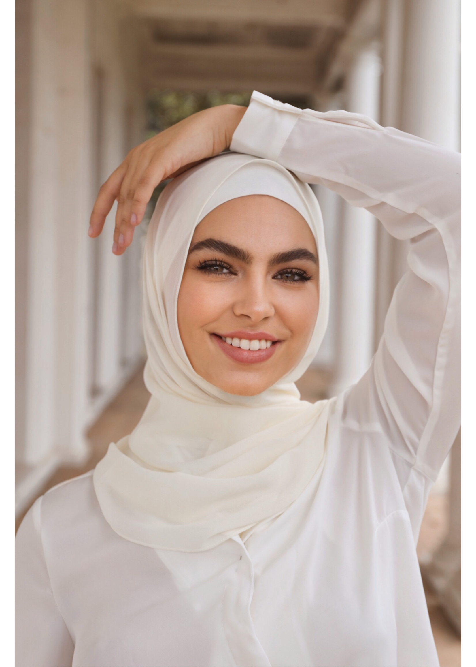 Nasiba Fashion Ivory LRG Scarf