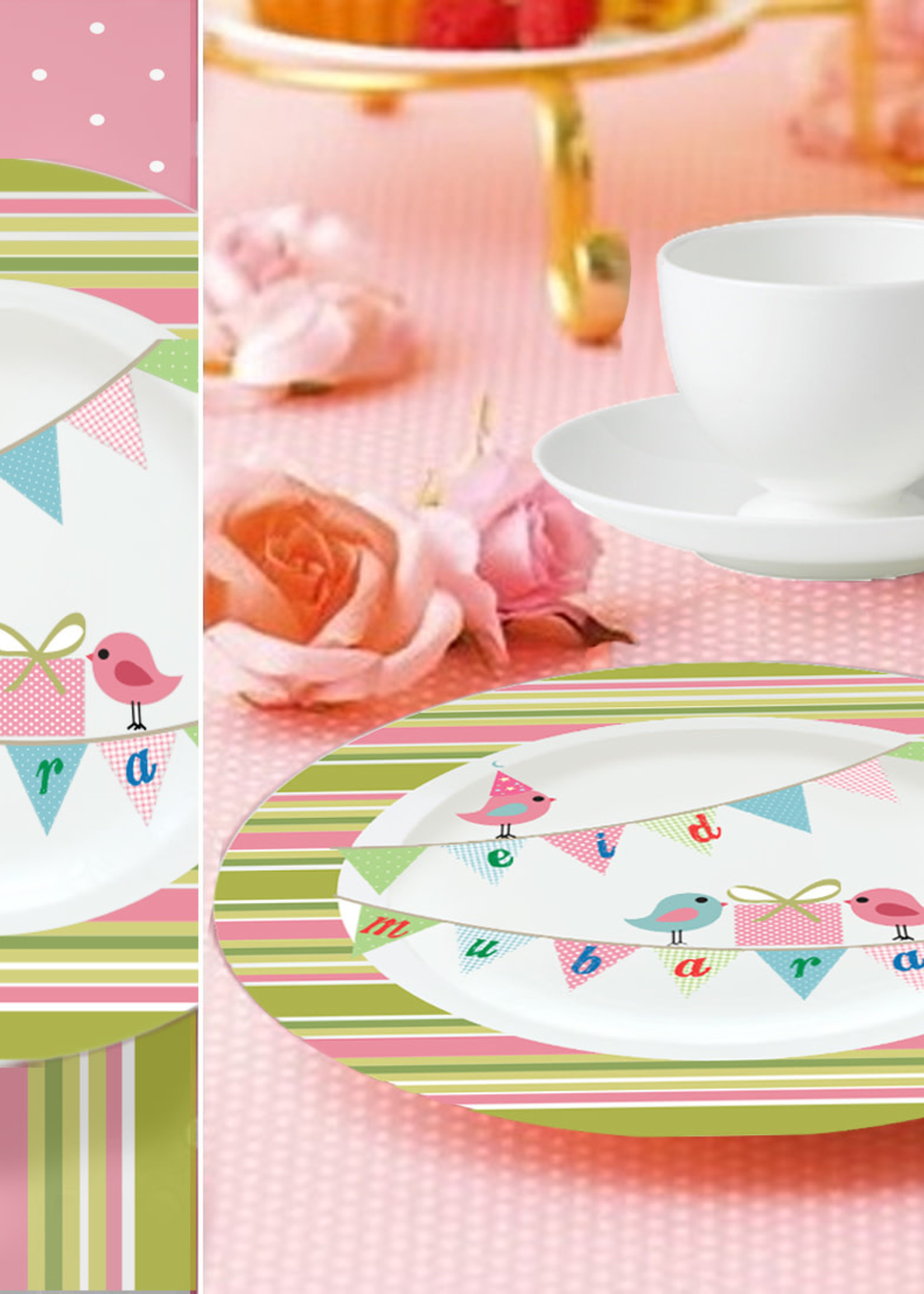 Eid Creations Shabby Zee Malamine Dinner Plates 4pk