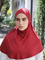 Nasiba Fashion 1pc Hijab Barn Red (J)