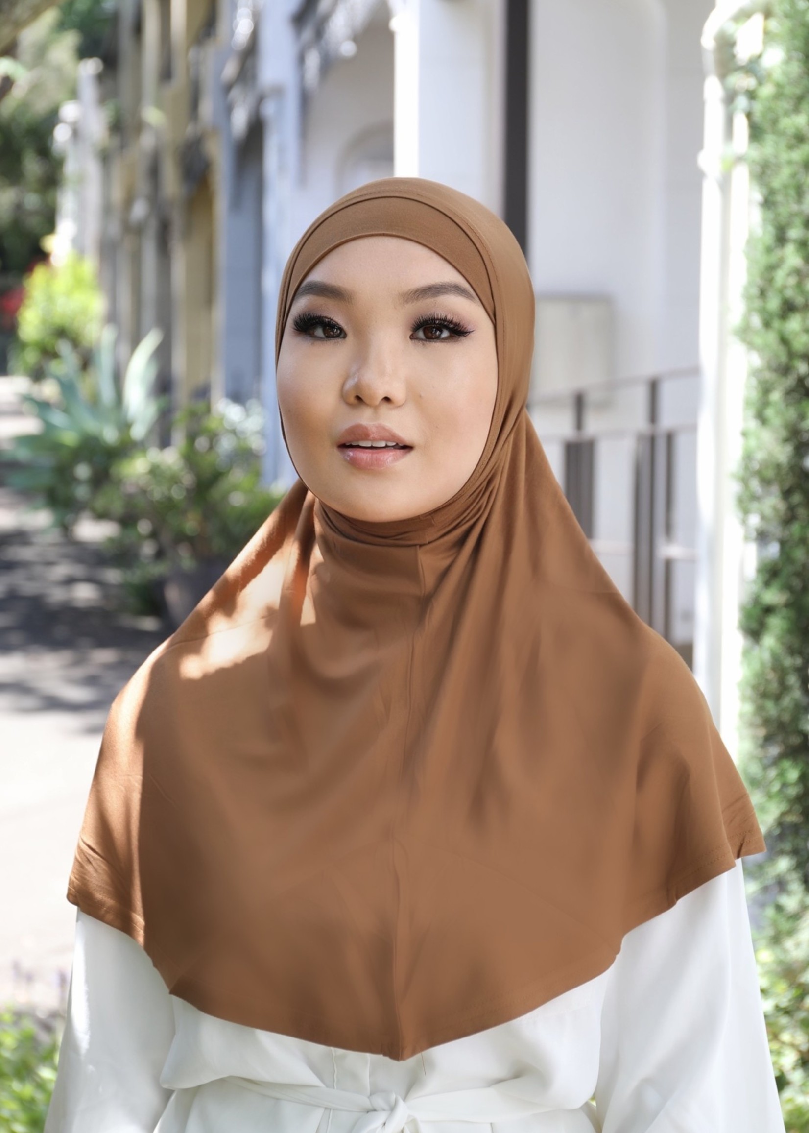 Nasiba Fashion 2pc Hijab Brown Oak (J)