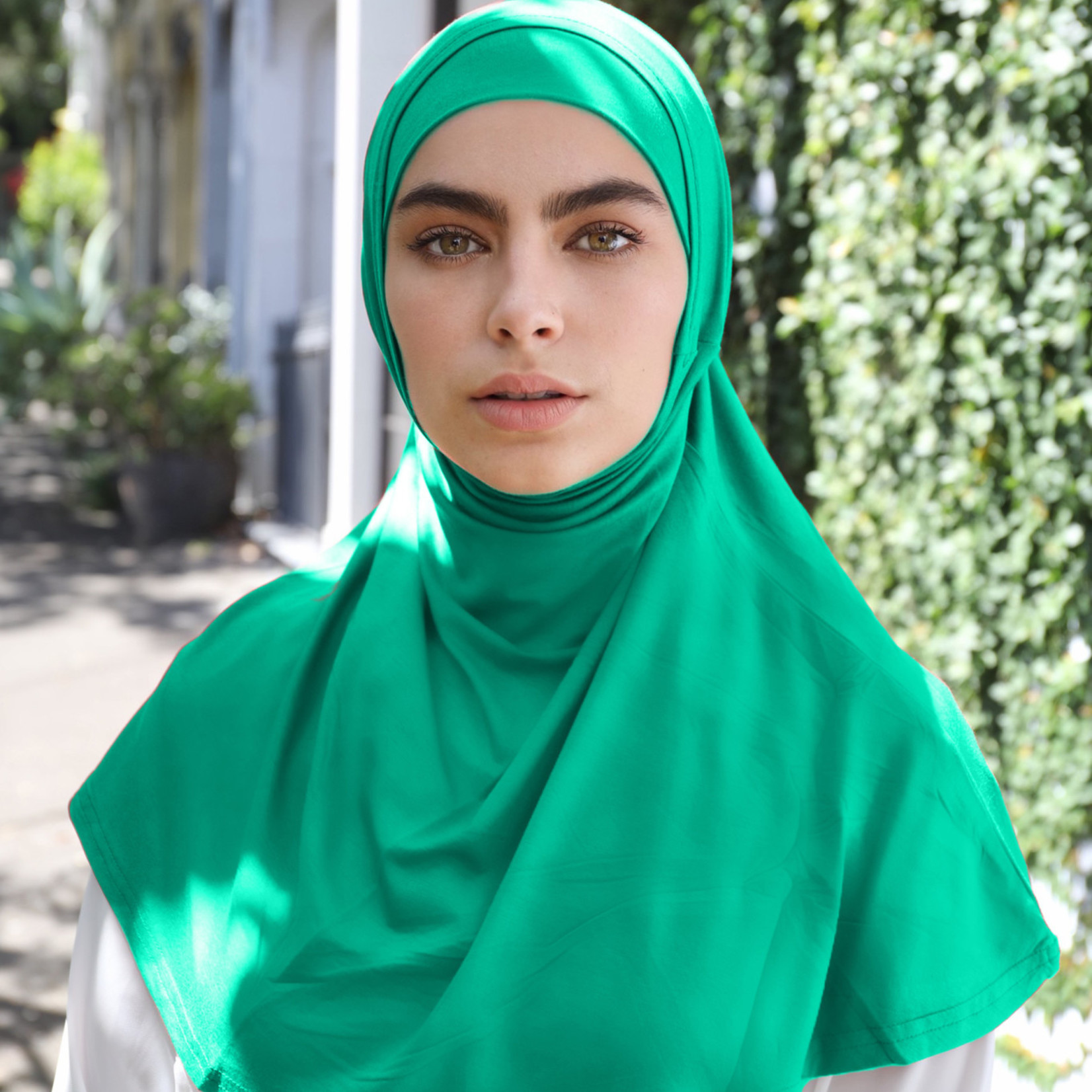 Nasiba Fashion 2pc Hijab Sea green (J)