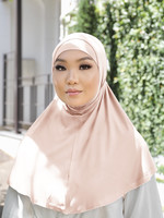 Nasiba Fashion 2pc Hijab vanilla cream (J)