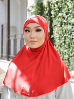 Nasiba Fashion 2pc Hijab Bright red (J)