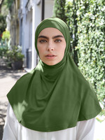 Nasiba Fashion 2pc Hijab Slated lime (J)