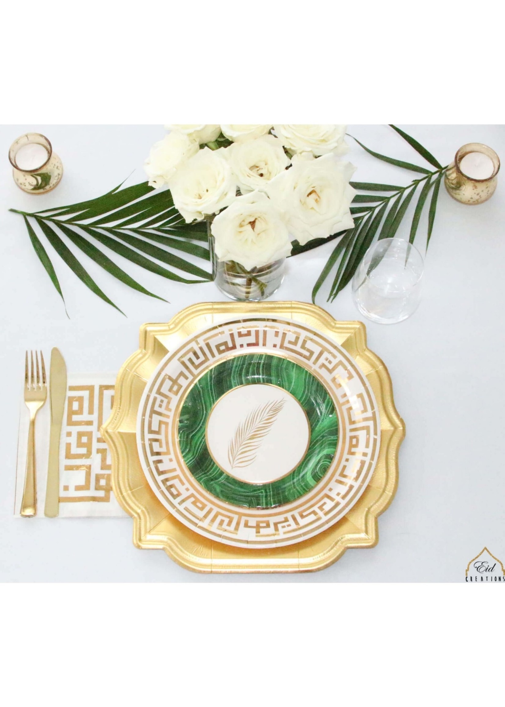 Eid Creations Palm Dessert Plate