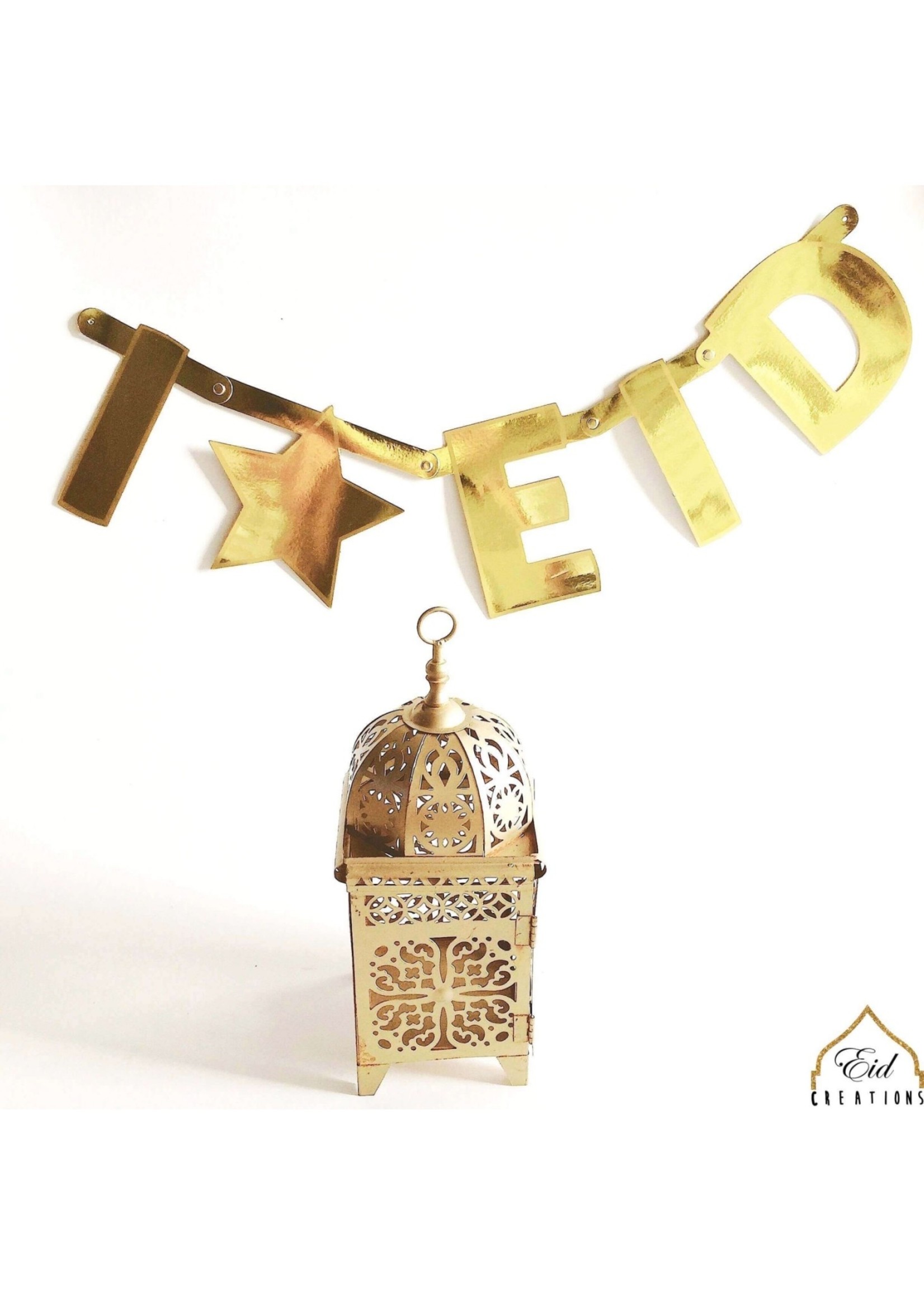 Eid Creations Gold DIY Banner