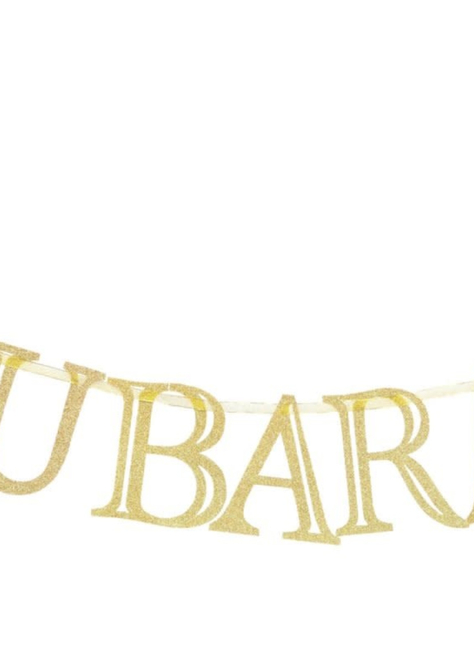 Eid Creations Gold Sparkle Mubarak Banner