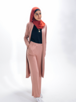 Nasiba Fashion Girls Blush Pink Wide leg pants