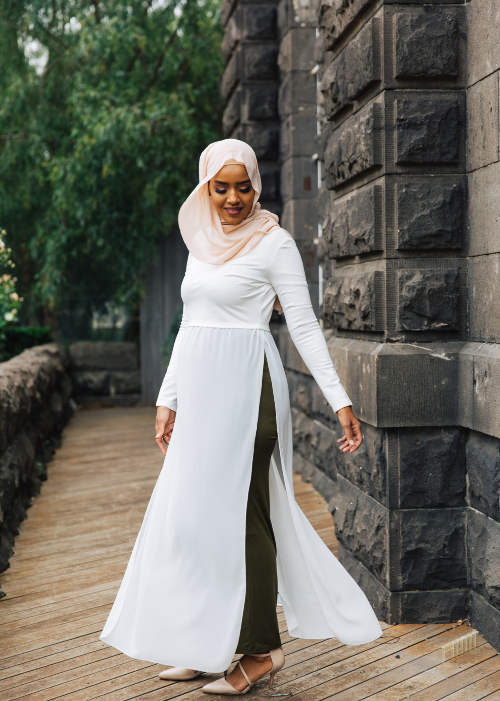 Nasiba Fashion Rosana Dress White