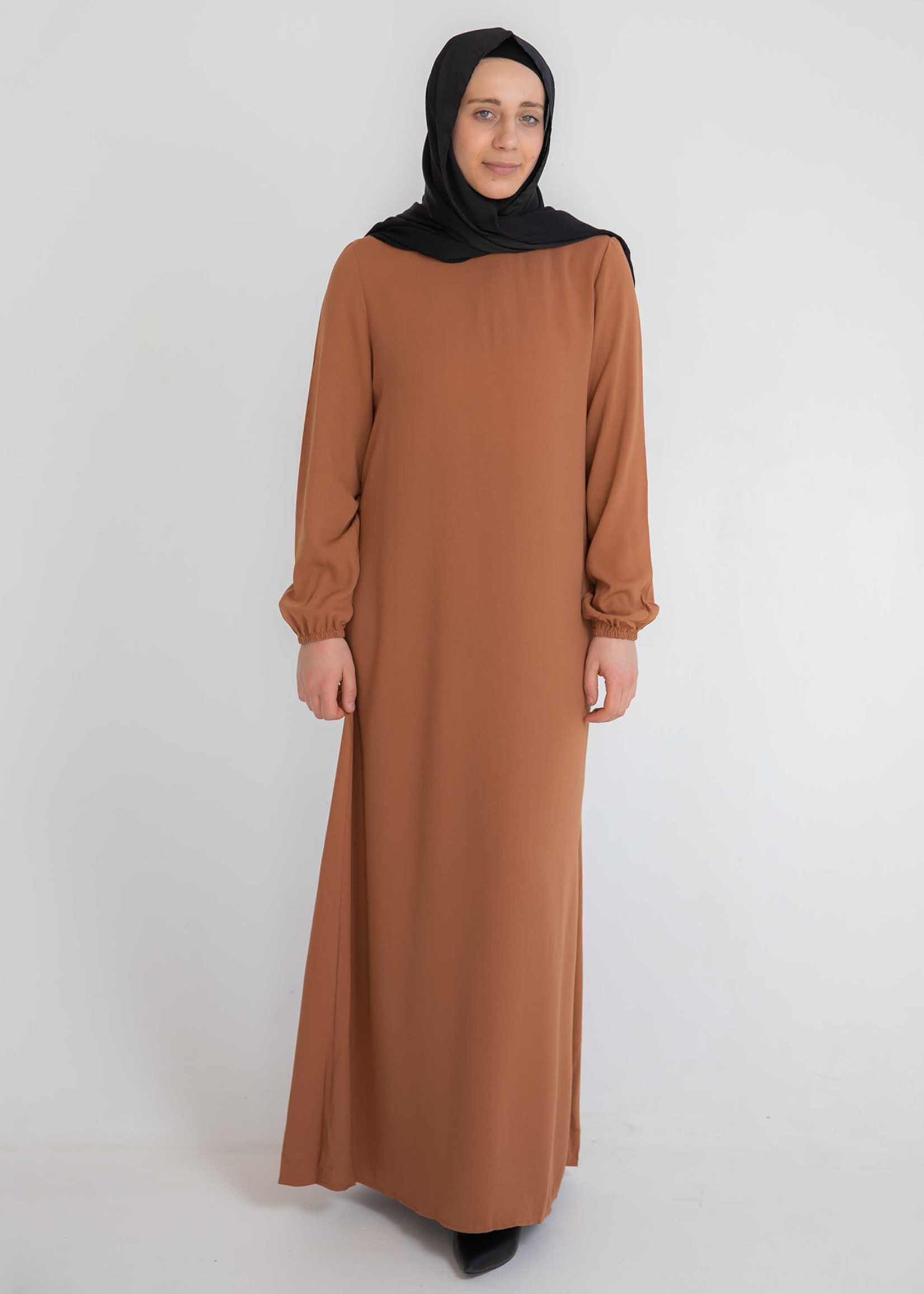 Nasiba Fashion Tan Cuffed Abayah