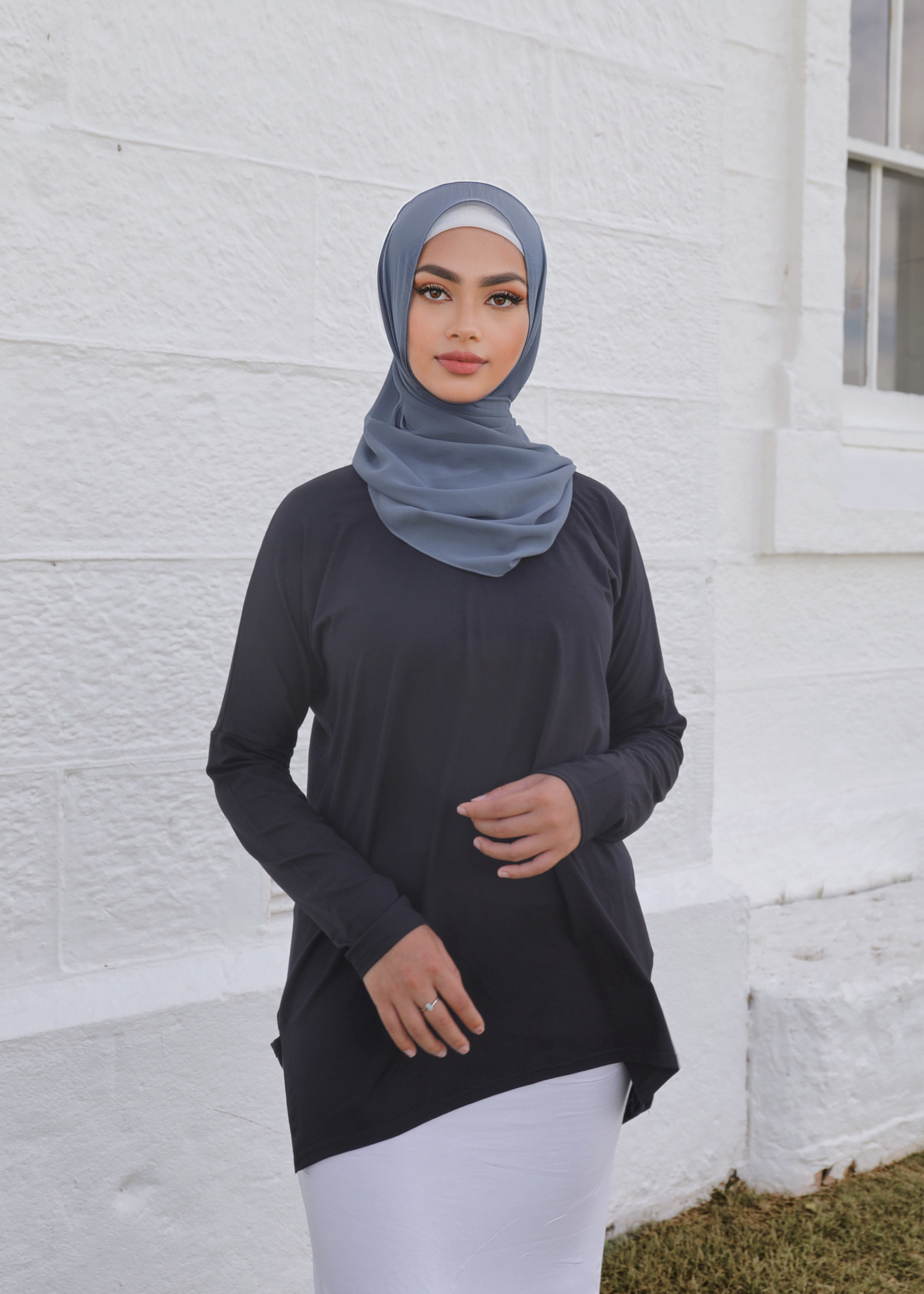 Nasiba Fashion Black Dolman Top