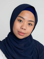 Nasiba Fashion Luxe Crepe Shawl Navy