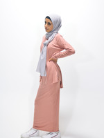 Nasiba Fashion Girls Blush Pink Batwing Top